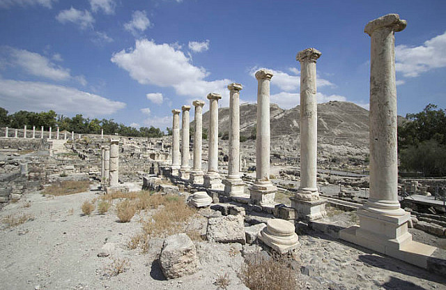 Temple Hill with Columns from Public Buildings