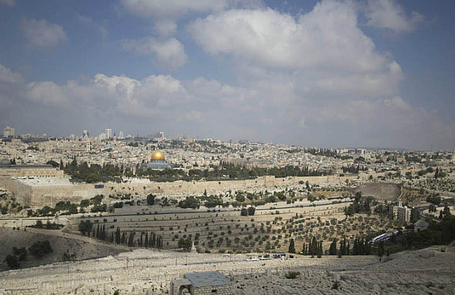 Jerusalem from Mt. of Olives (Looking West)