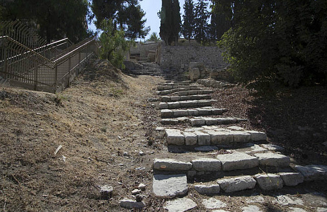 1st-Century Steps Beside Caiaphas House