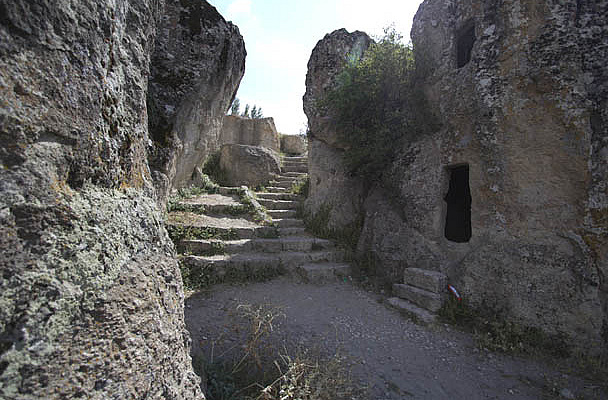 Entrance to City With Rock-Cut House